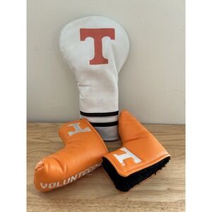 Tennessee Volunteers Team Golf Vintage Magnetic Blade Putter And Driver‎ Cover